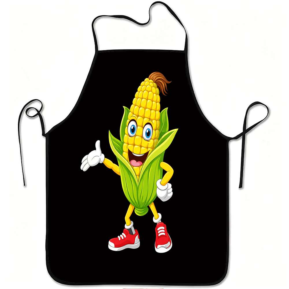 Home Cooking Cafe - 1 Buah Apron Bertema Pedesaan, Apron