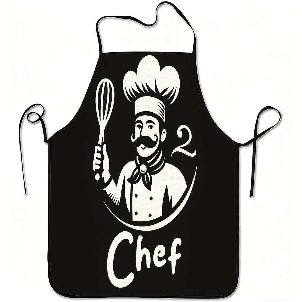 Home Cooking Cafe - 1 Buah Apron Bertema Klasik Sederhana,