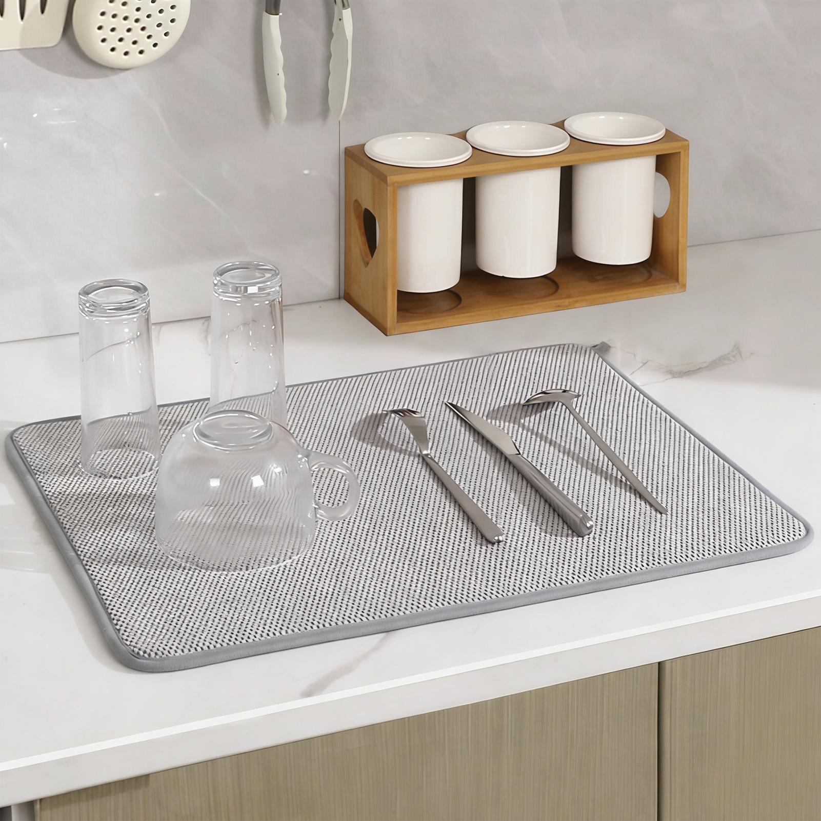 Home Cooking Delivery - Alas Pengering Piring Mikrofiber Besar, Penyerap