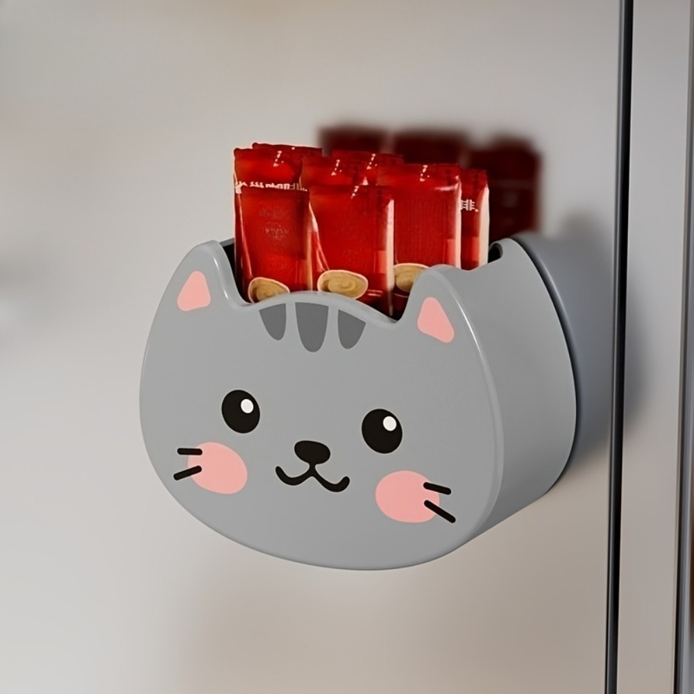 Home Cooking Delivery - Kotak Penyimpanan Magnetik Kucing Lucu Pengatur