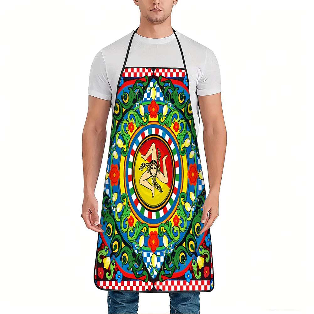 1 Buah Celemek Bertema Sisilia - Home Cooking Cafe ulasan dan harga