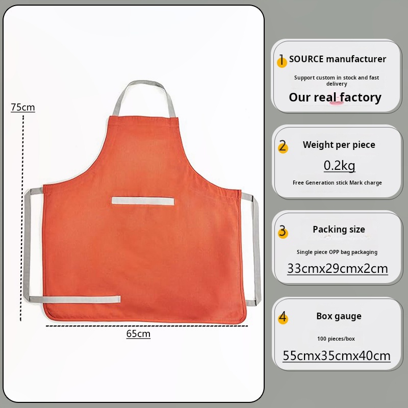 Apron Kanvas yang Dapat Disesu - Home Cooking Service ulasan dan harga