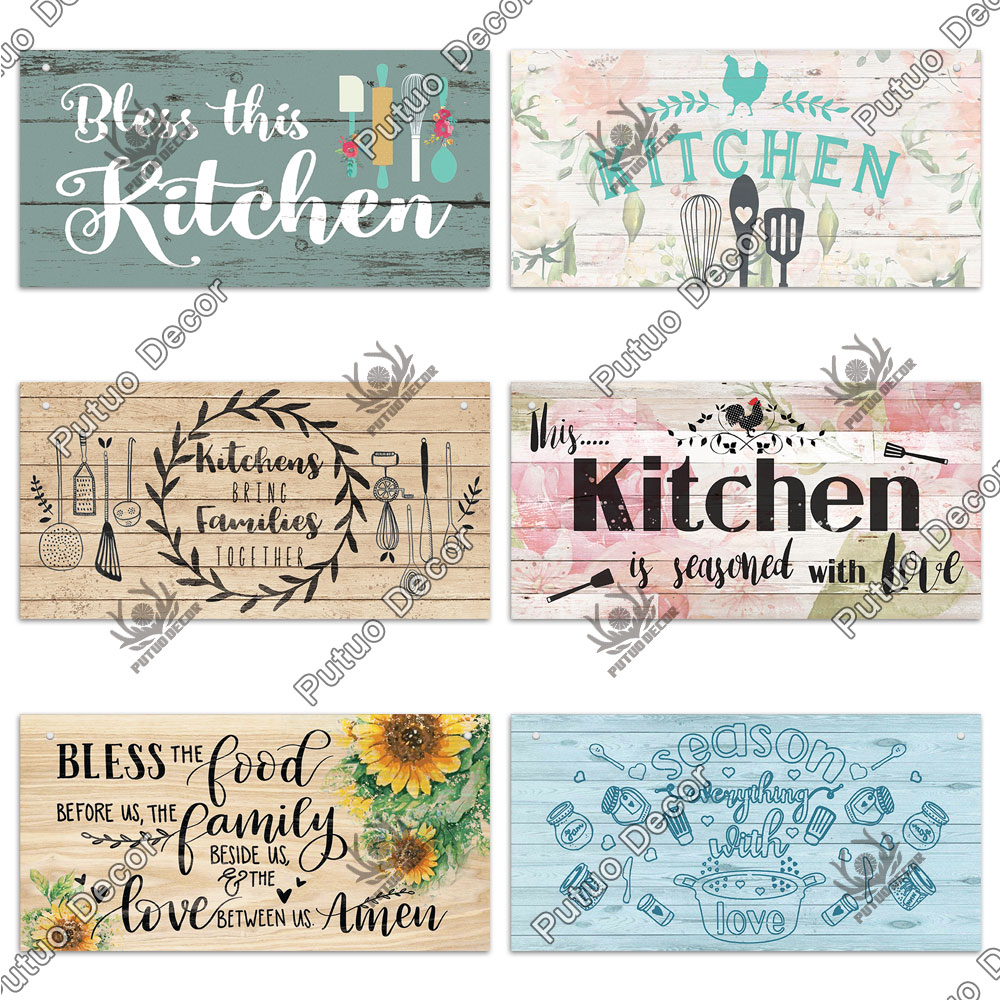 Putuo dekorasi dapur kayu plak - Home Cooking Cafe ulasan dan harga