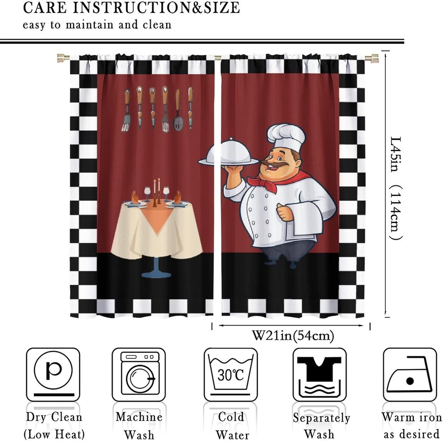 Tirai Dapur Fat Chef, Tirai Je - Home Cooking Youtube ulasan dan harga