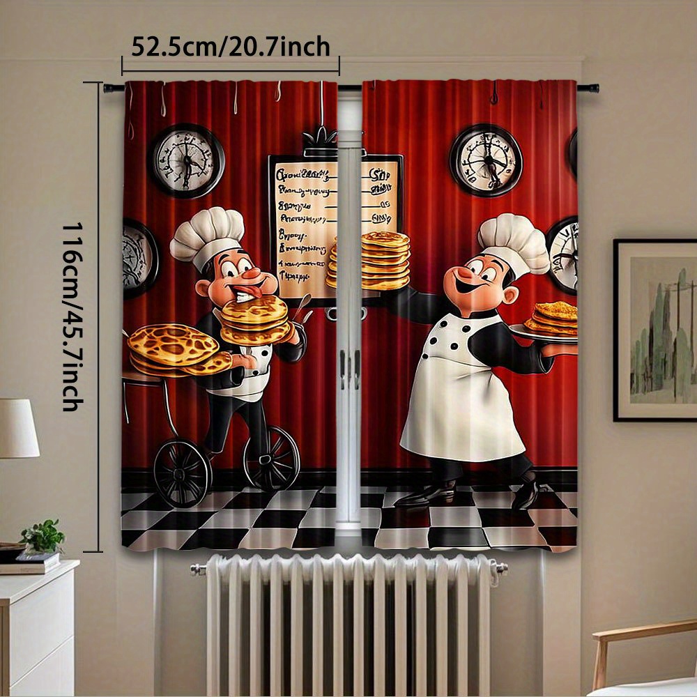 Tirai Blackout Motif Koki Kart - Home Cooking Youtube ulasan dan harga
