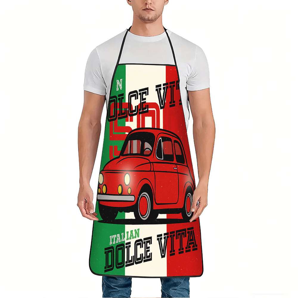 1 Buah Celemek Bertema Italia  - Home Cooking Cafe ulasan dan harga