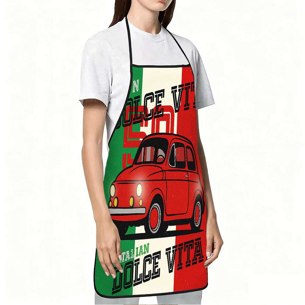 1 Buah Celemek Bertema Italia  - Home Cooking Cafe ulasan dan harga