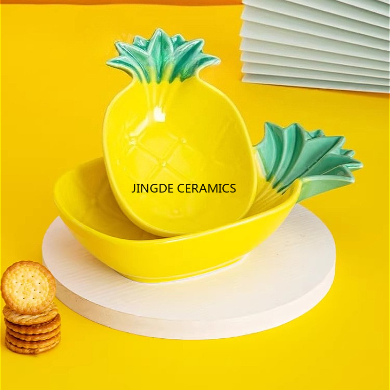 Nampan Berbentuk Nanas Keramik - Home Cooking Delivery ulasan dan harga