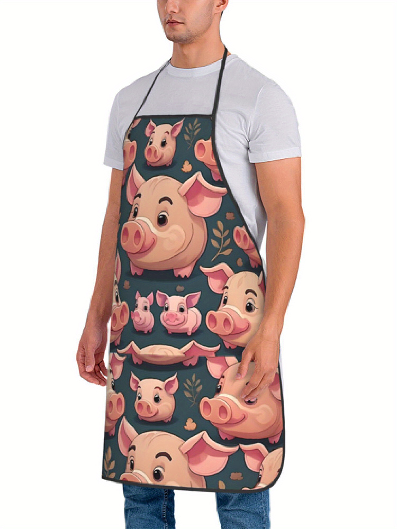 1 Buah Celemek Desain Babi Mer - Home Cooking Cafe ulasan dan harga